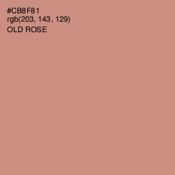 #CB8F81 - Old Rose Color Image